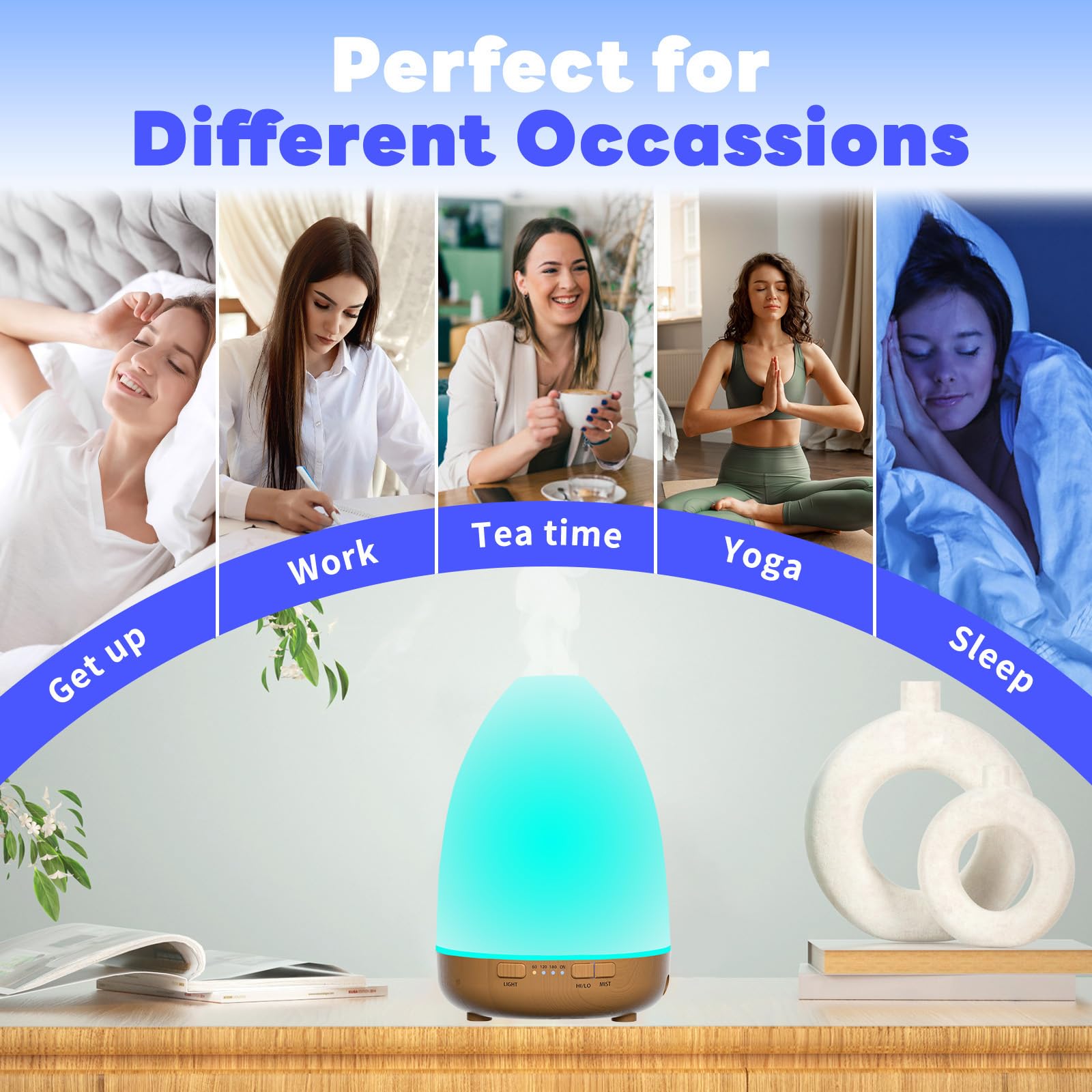 200ml Essential Oil Diffuser, Aromatherapy Diffuser,Enhanced Essential Oil Diffuser, Cool Mist Humidifier LovegergerBuy Supplements Australia
