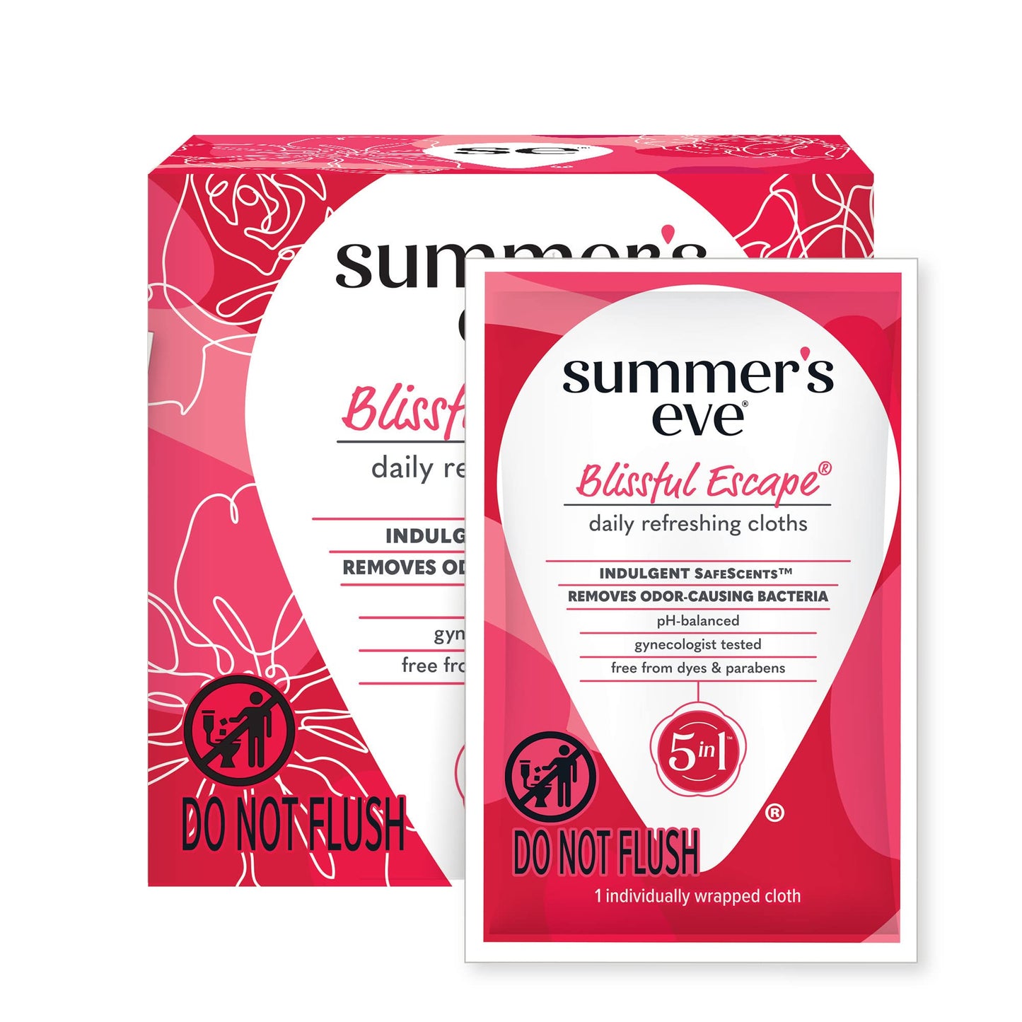 Summer's Eve Blissful Escape Daily Refreshing Feminine Wipes, Removes Summer's EveBuy Supplements Australia