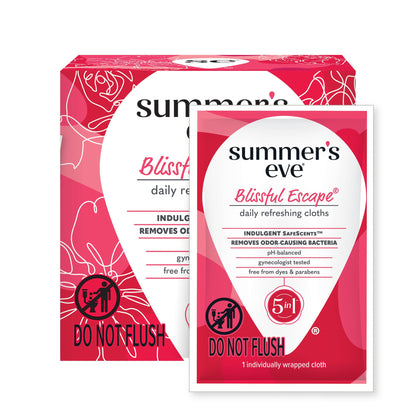 Summer's Eve Blissful Escape Daily Refreshing Feminine Wipes, Removes Summer's EveBuy Supplements Australia