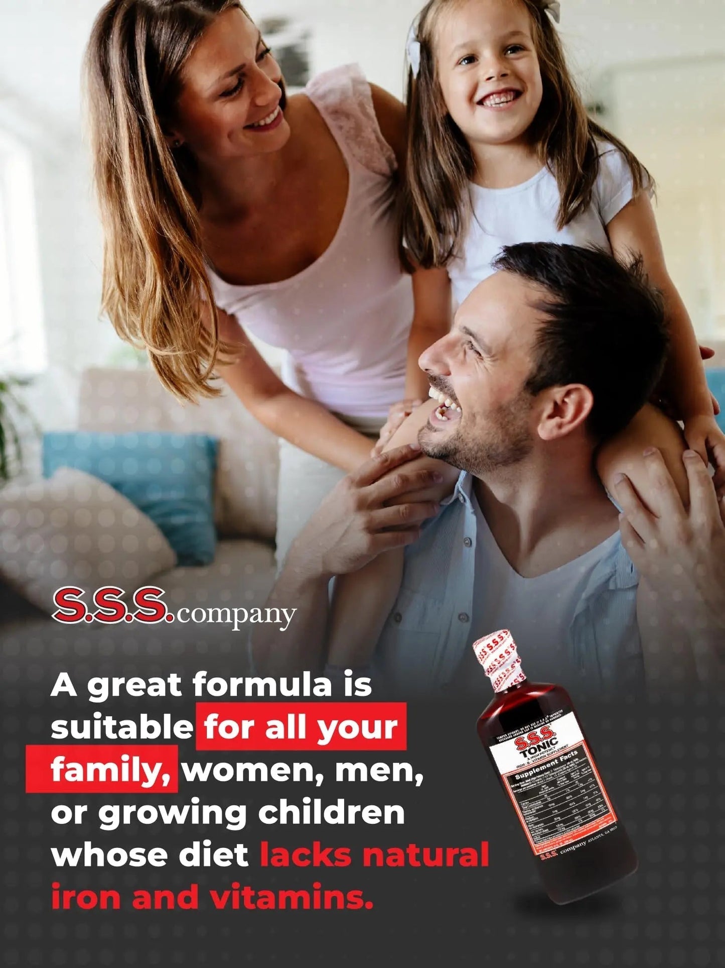 S.S.S. Tonic, Iron and Vitamin B Supplement, High Potency Vitamins, Bottle,10 Fl Oz (Pack of 1) S.S.S. CO.Buy Supplements Australia