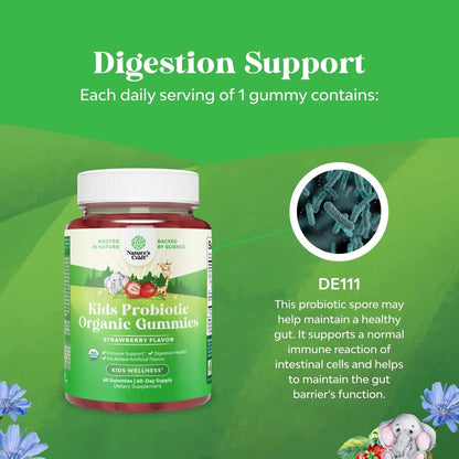 Natures Craft USDA Organic Probiotic Gummies for Kids - Vegan Non-GMO Kids Probiotic Gummy Vitamin for Immunity and Digestive Health Natures CraftBuy Supplements Australia