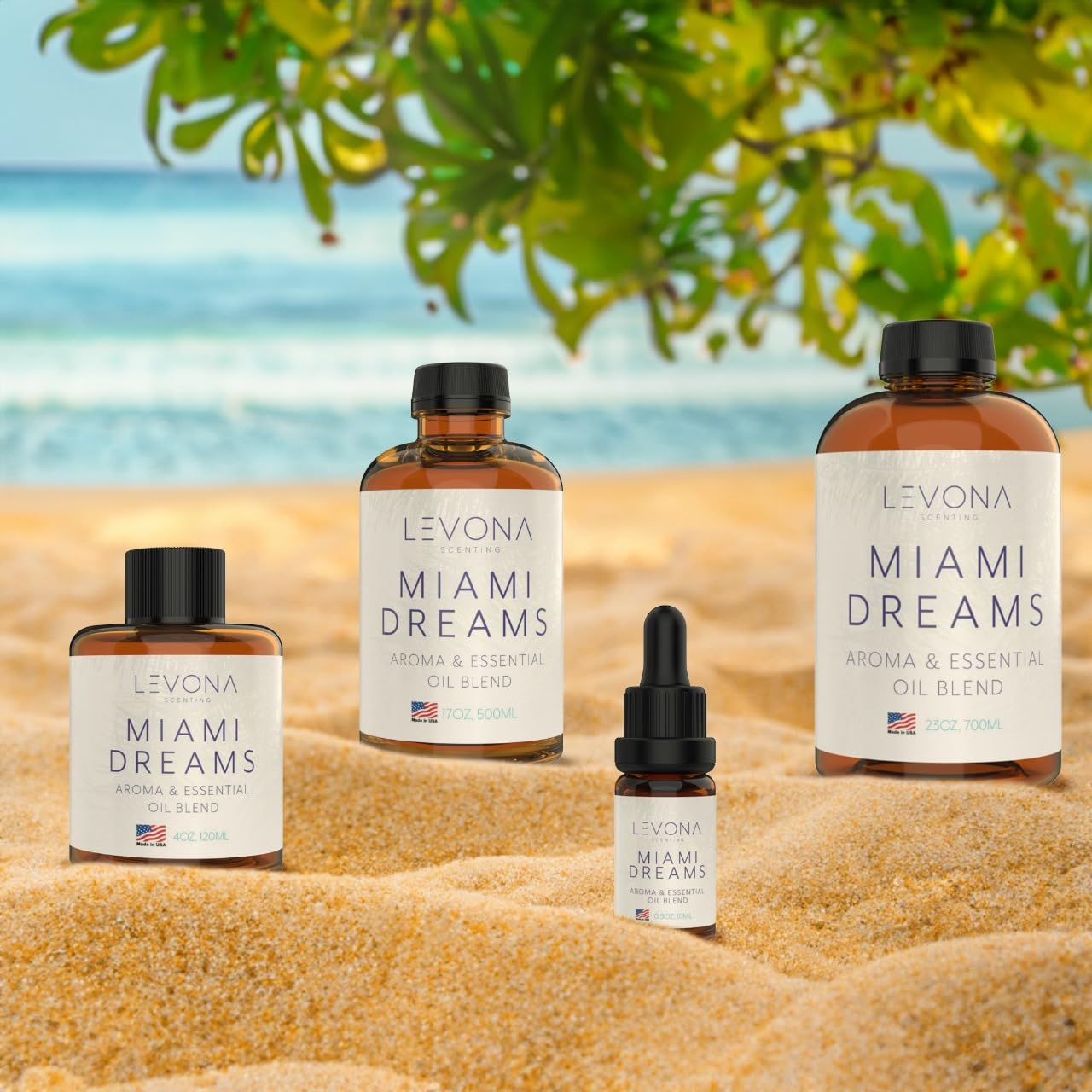 Levona Scent Essential Oils for Diffusers for Home: Miami Dreams Hotel & Home Luxury Scents Fragrance Oil LEVONA SCENTBuy Supplements Australia
