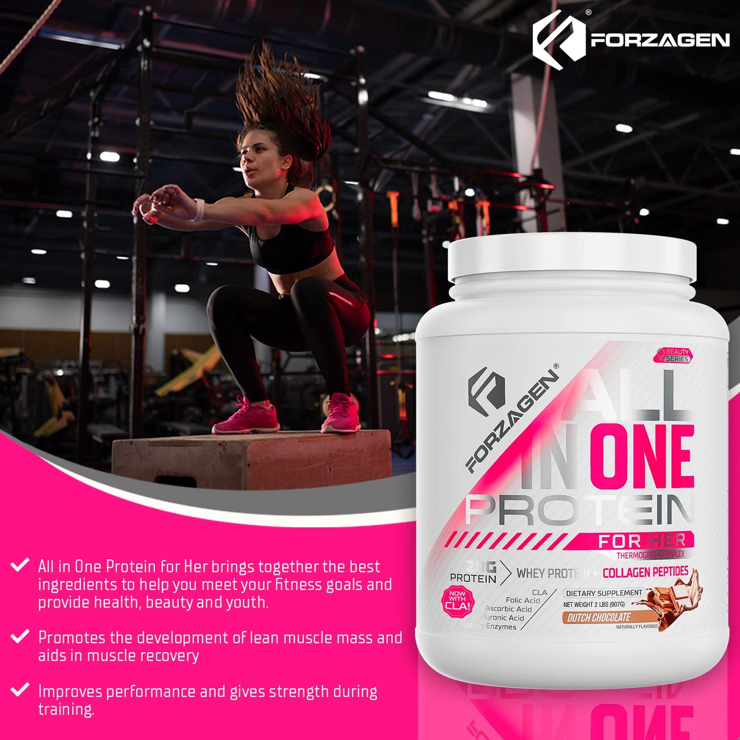 Forzagen Protein Powder for Women - Protein Shake With Collagen Powder for Women ForzagenBuy Supplements Australia