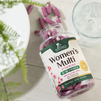 Multivitamin for Women - Complete Daily Womens Multivitamins with Calcium, Folic Acid, Vitamin A, C, D, E, & B Vitamins Nature's NutritionBuy Supplements Australia