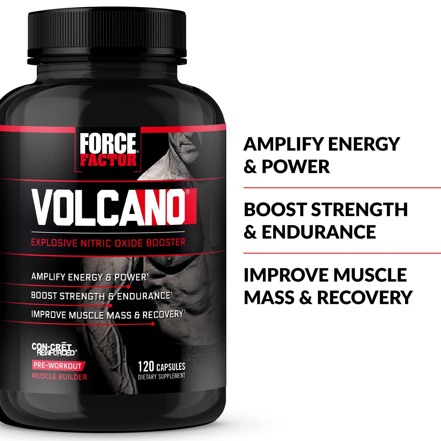 Force Factor Volcano Pre Workout Nitric Oxide Booster Supplement for Men with Creatine Force FactorBuy Supplements Australia