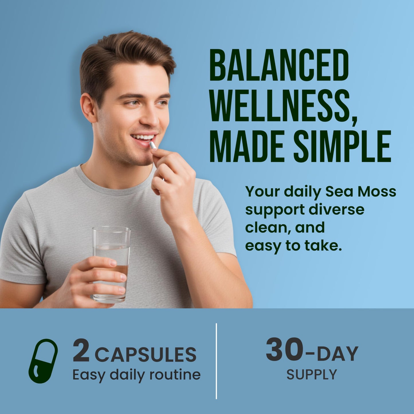 CHARMSVEDA Sea Moss Capsules with Ashwagandha, Bladderwrack & Burdock – Overall Wellness & Immune Support, Support Digestive & Gut Health* – 60 Vegan Capsules CHARMSVEDABuy Supplements Australia