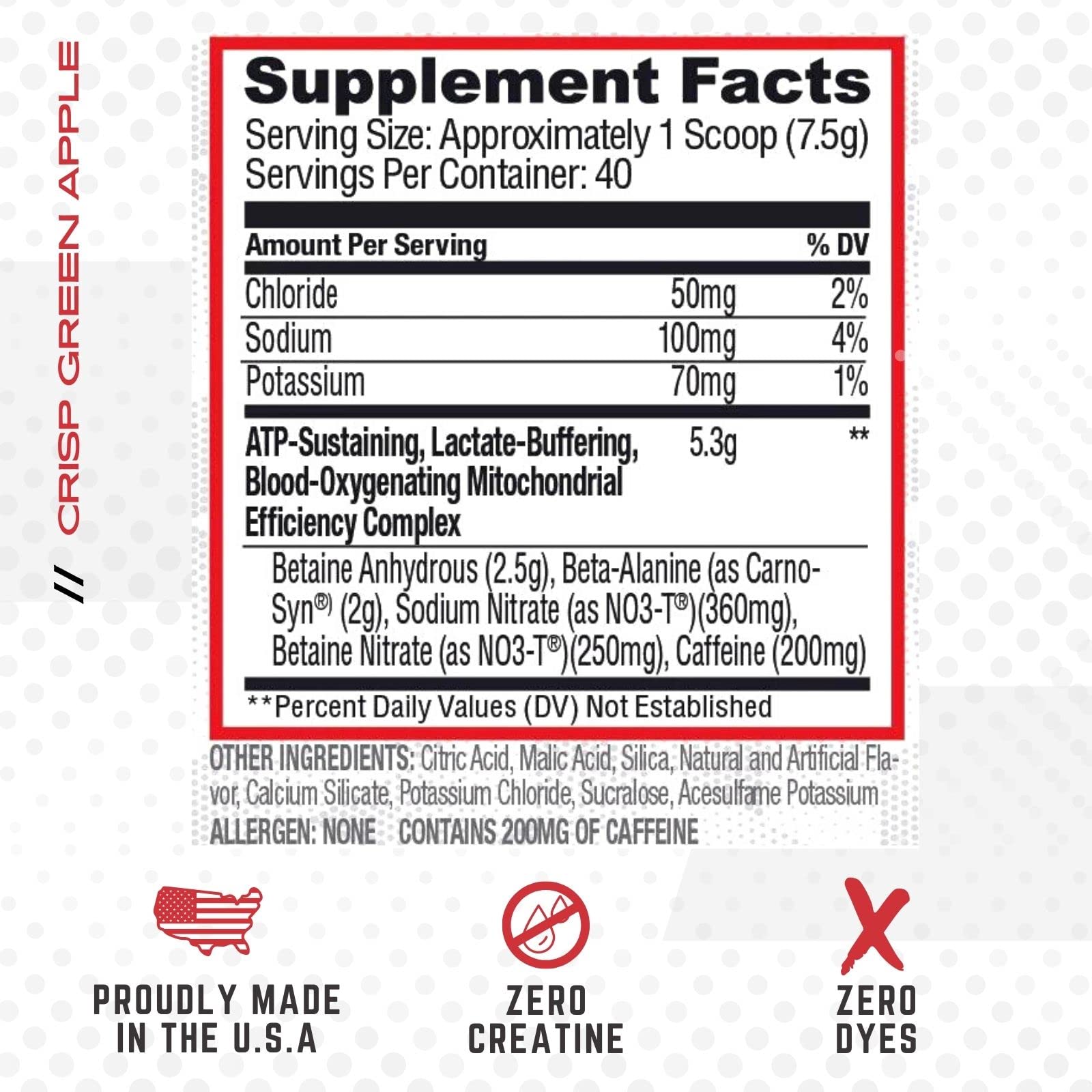 Purus Labs CONDENSE PreWorkout Powder, 40 Servings (Crisp Green Apple) Purus LabsBuy Supplements Australia