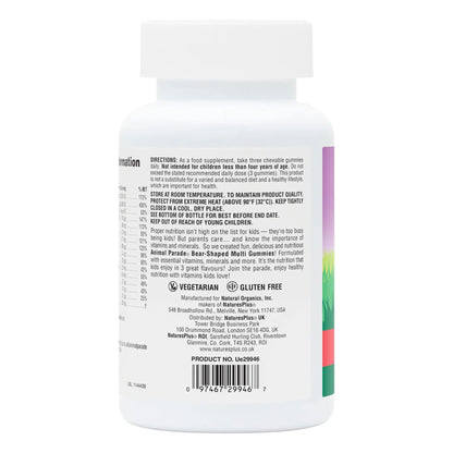 NaturesPlus Animal Parade Multivitamin Children's Gummies - 90 Count - Assorted Cherry, Grape & Orange Flavors NaturesPlus