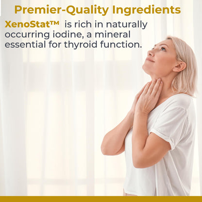 Premier Research Labs XenoStat - Thyroid Supplement, Thyroid Support for Women & Men, Iodine Supplement, Hormone Support, Thyroid Support Complex Supplement - 90 Capsules Premier Research LabsBuy Supplements Australia