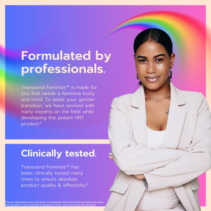 FEMINIZE Transcend HRT Pills for Estrogen - Potent HRT Estrogen Complex - Big Breats Soft Skin Feminizer FEMINIZEBuy Supplements Australia