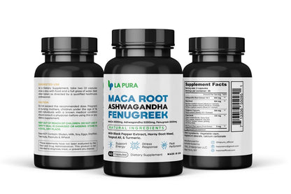 LaPura Ashwagandha 5000mg Maca Root 2000mg Fenugreek 3000mg Supplement LaPuraBuy Supplements Australia