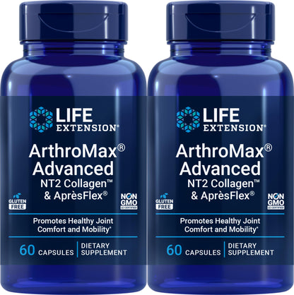 Life Extension ArthroMax Advanced with NT2 Collagen & ApresFlex, 60 Capsules (Pack of 2) Life ExtensionBuy Supplements Australia