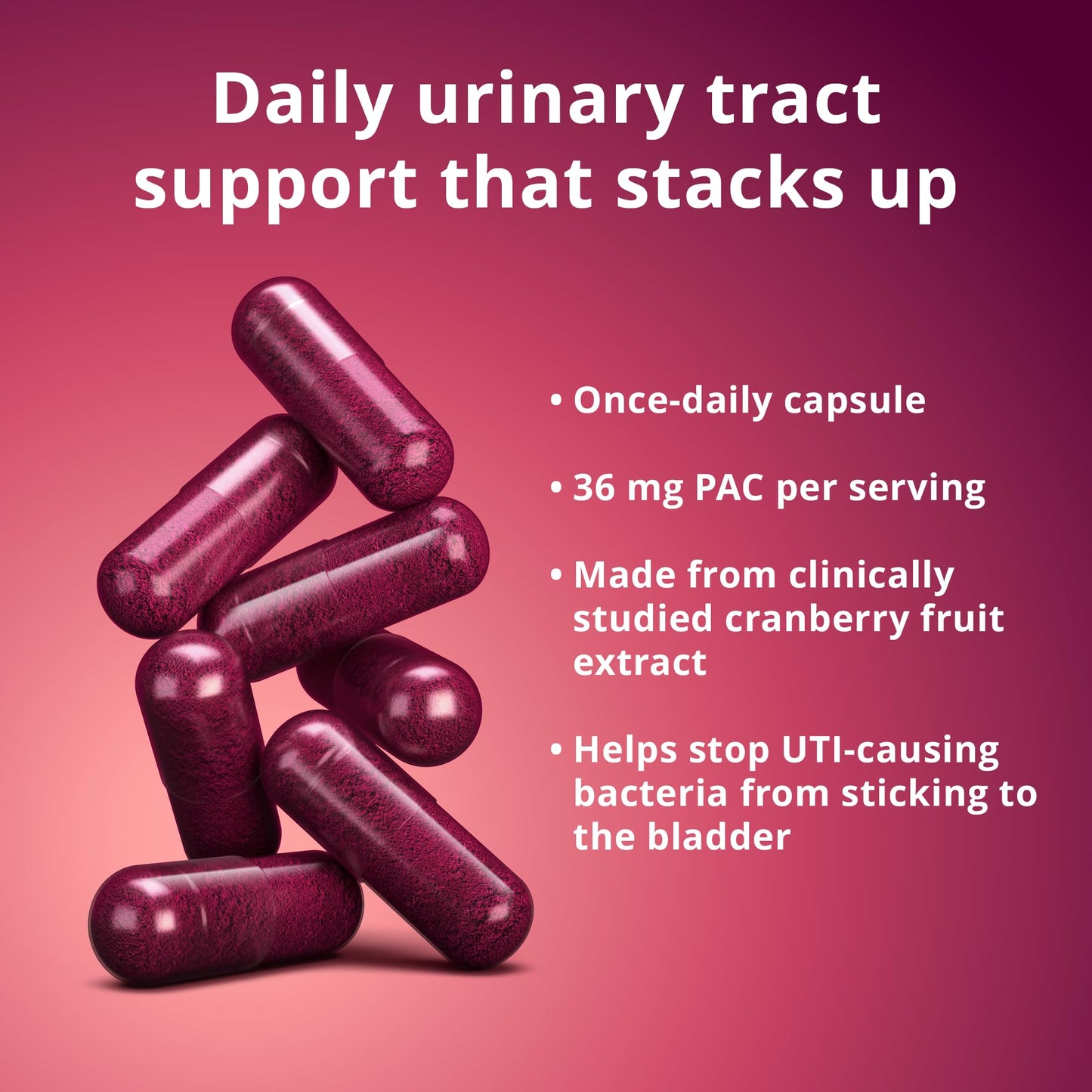 Solv Wellness Urinary Health 36 mg Cranberry PAC – Whole Cranberry Fruit Extract, Daily Urinary Tract Health Support, 30 Capsules Solv WellnessBuy Supplements Australia