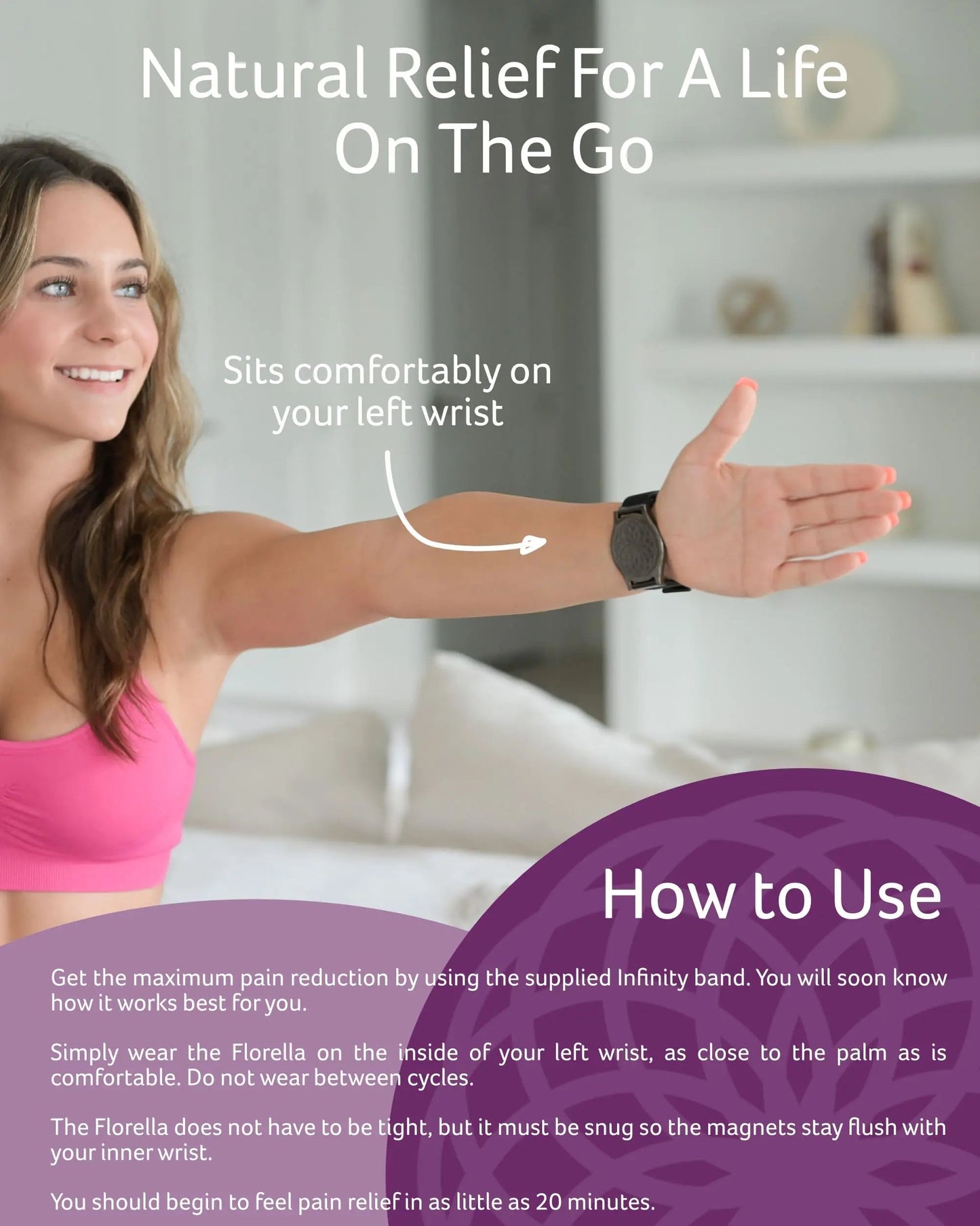 MediMags Period Pain Relief Device - Clinically Proven, All Natural Relief for A Life On The Go - The Florella Therapeutic Device Helps Alleviate The Pain from Menstrual Cramps. FlorellaBuy Supplements Australia