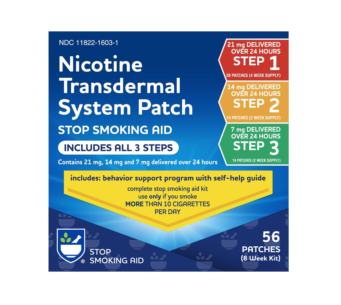 Rite Aid Nicotine Patch Kit, Steps 1 Through 3 to Quit Smoking, 21, 14, 7mg Rite AidBuy Supplements Australia