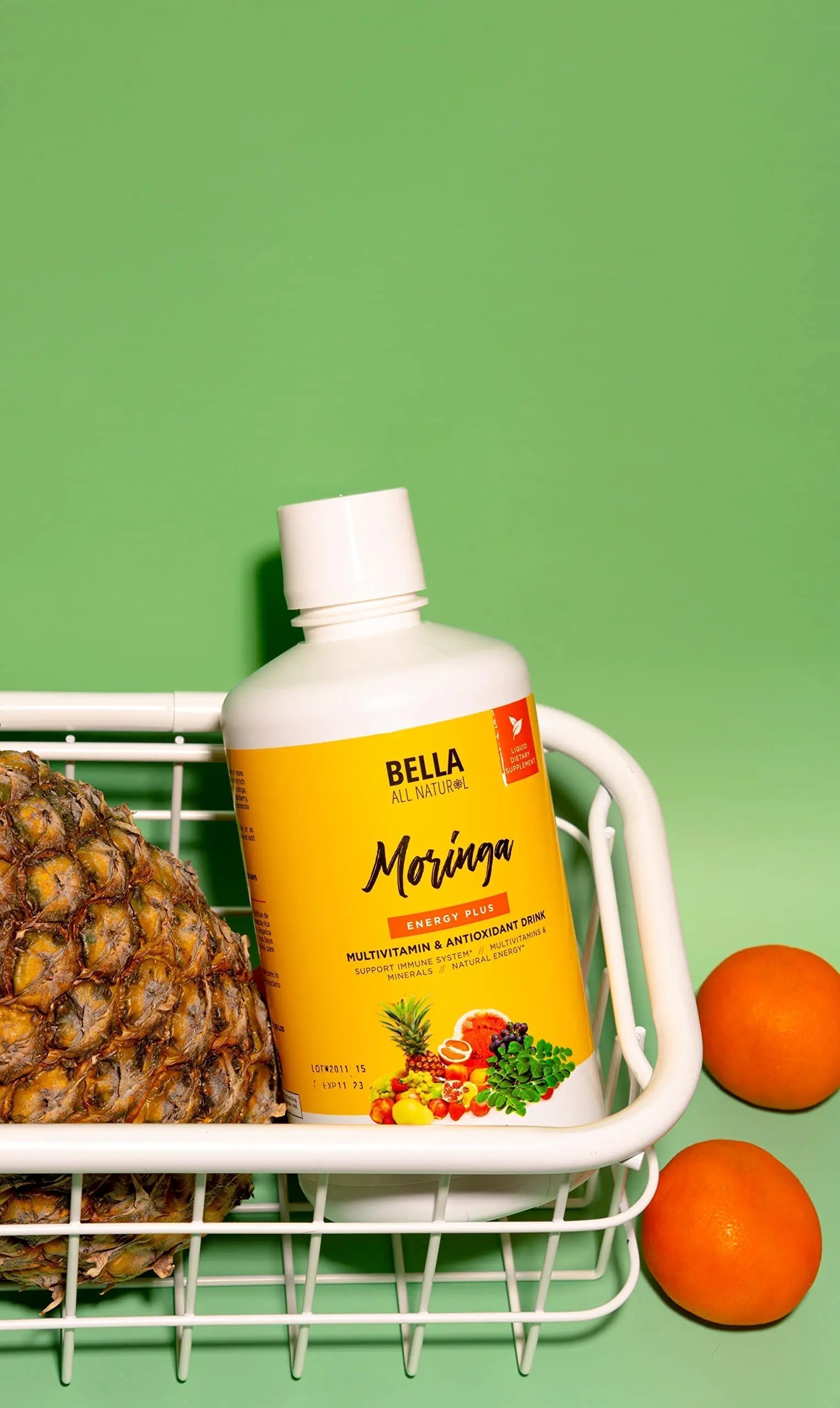 Bella All Natural Moringa Juice Energy Plus - Multivitamin and Antioxidant Drink - 32oz Bella All Natural