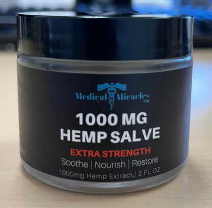 Medical Miracles| Hemp 1000 Mg Salve | Ideal for Hips, Joints, Neck, Back, Elbows, Fingers, Hands, Knees| Pack of 2 Medical MiraclesBuy Supplements Australia