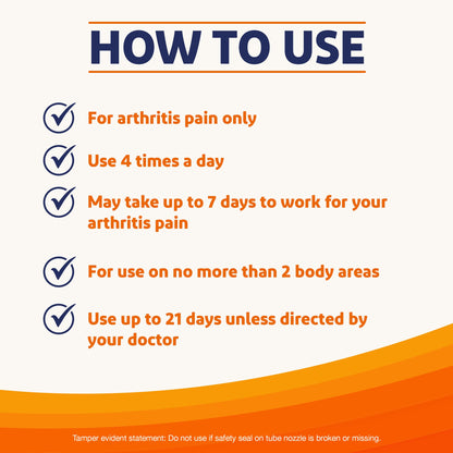 Voltaren Arthritis Pain Gel for Powerful Topical Arthritis Pain Relief with Diclofenac - NEW Easy Open Cap - 100 g x 2 VoltarenBuy Supplements Australia