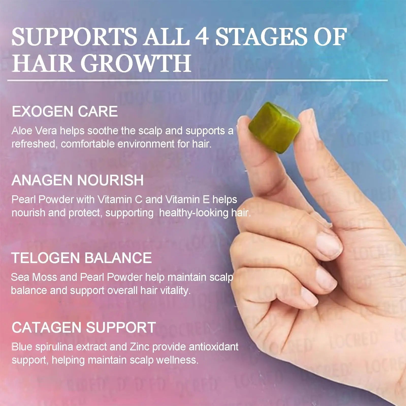 Giamau Revive Hair Gummies, Sea Moss Gummies, Natural Nutrient Blend for Hair Health Support – Gluten-Free, No Harsh Chemicals, 60 Gummies (1) GiamauBuy Supplements Australia