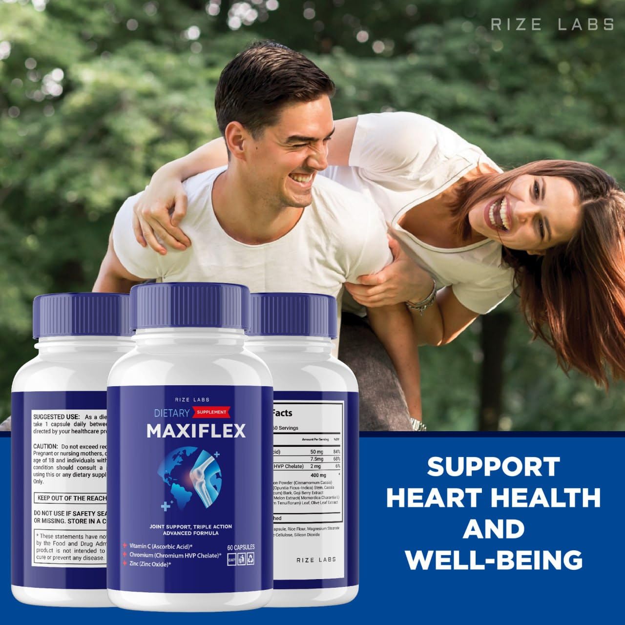 rize labs -Mexiflax All Natural Suppplement, Capsules for Joint Support, Pills for Mobility and Flexibility, Advanced Formula Supplement, Triple Action (120 Capsules) rize labsBuy Supplements Australia