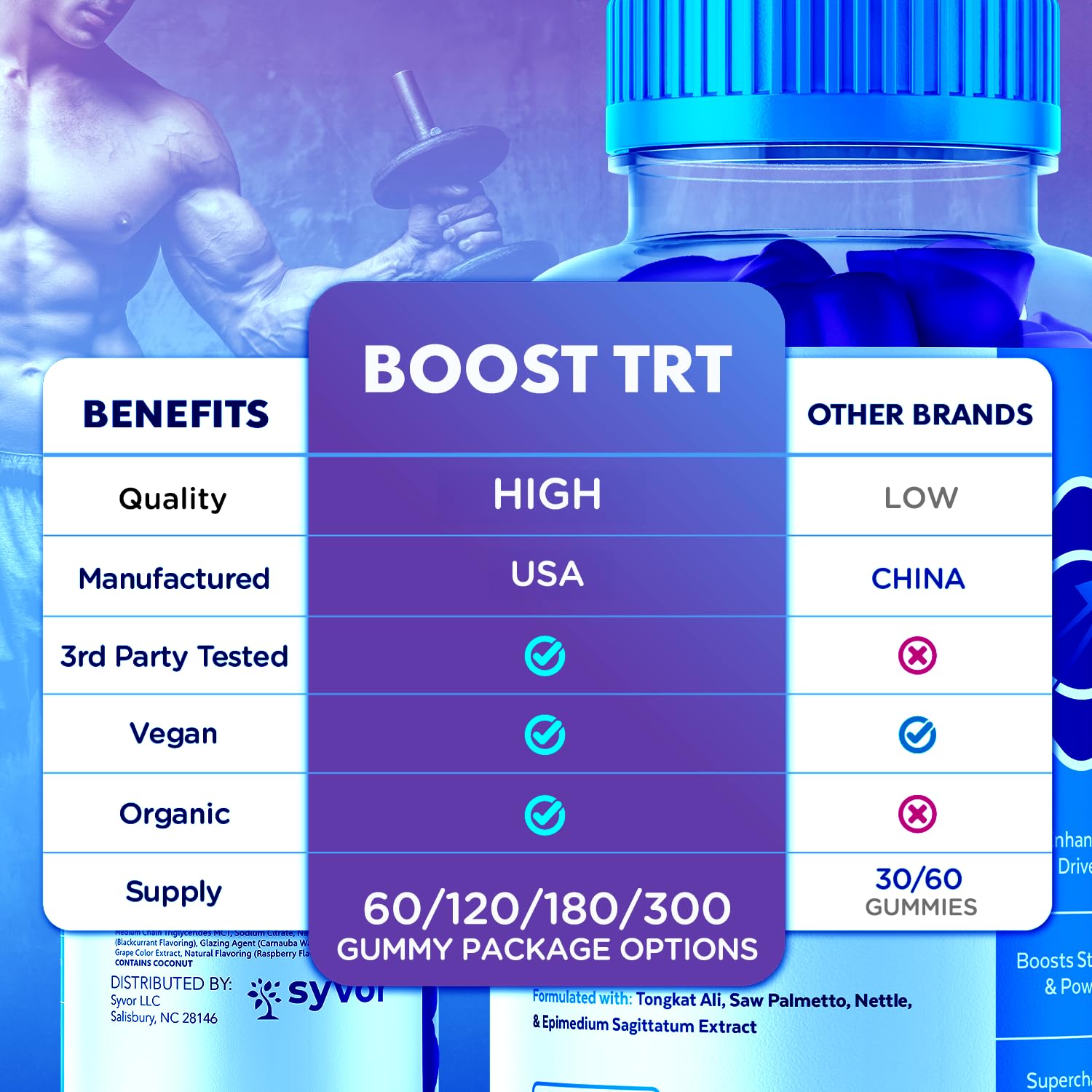 Boost TRT Gummies for Men, Official Boost TRT Male Performance Gummys with Natural Ingredients, Advanced BoostTRT Men's Gummy Supplement with Maximum Strength Premium Vitamins (60 Gummies) SyvorBuy Supplements Australia