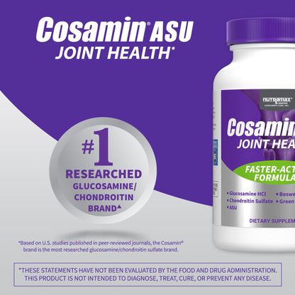 Nutramax Laboratories Cosamin® ASU Joint Health Supplement with Glucosamine, Chondroitin & ASU for Adult Men & Women, Joint Supplement, 230 Capsules Nutramax LaboratoriesBuy Supplements Australia