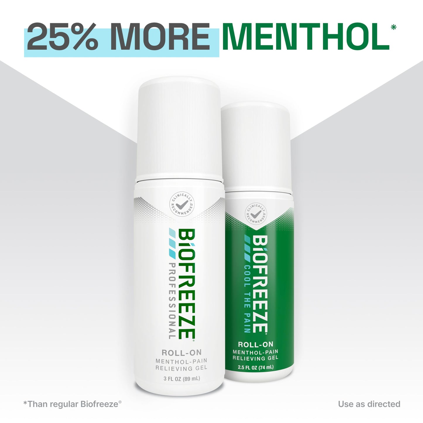Biofreeze Professional Pain Relief Roll On, Knee & Lower Back Pain Relief, Arthritis Pain Reliever, Neck Pain Relief, Cooling Joint Pain Relief, Roll-On Menthol Gel 3 Fl Oz (Pack of 2) BiofreezeBuy Supplements Australia