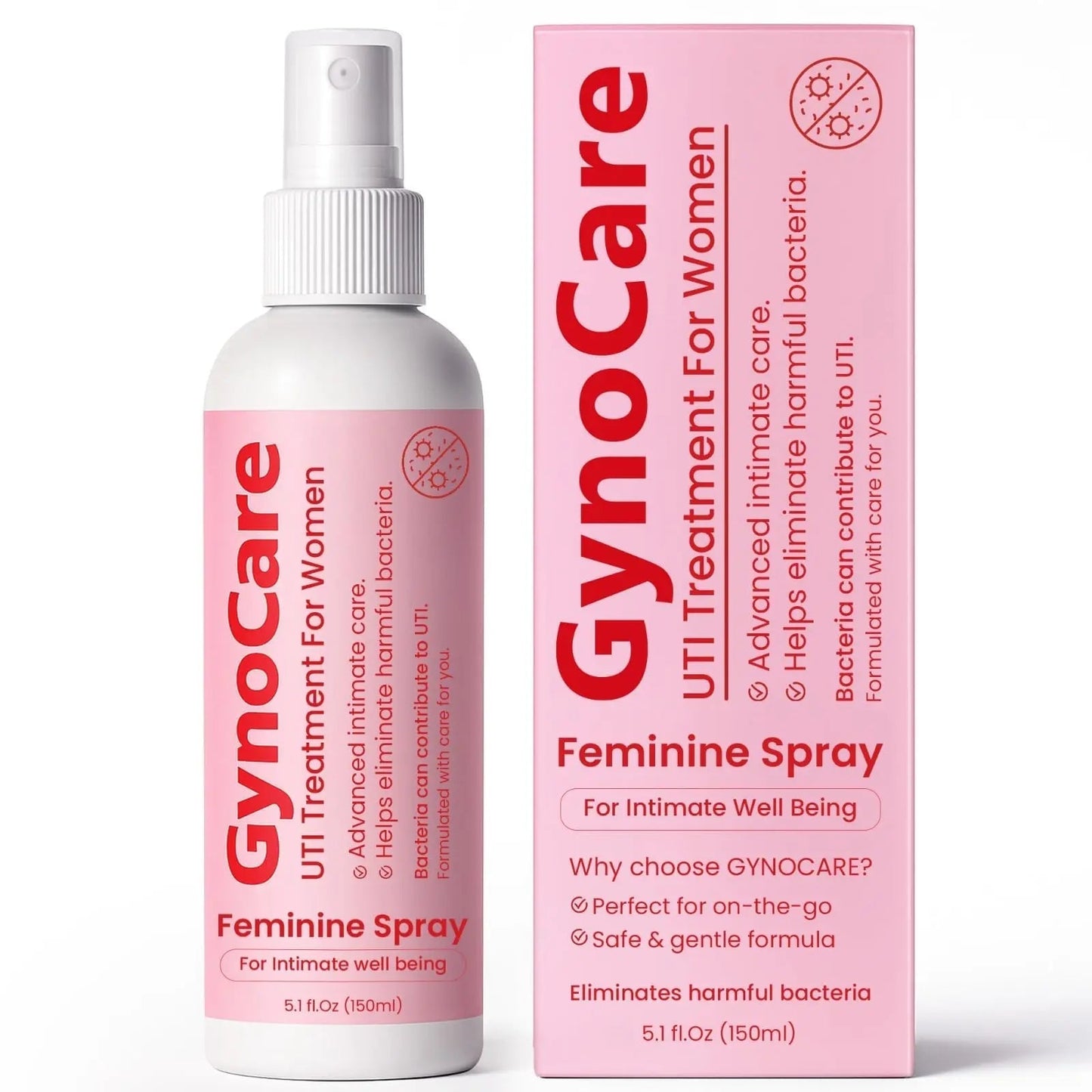 Feminine Spray | UTI Treatment for Women | UTI Defense & Intimate Odor Control | Daily Feminine Hygiene Spray | Eliminate Harmful Bacteria | Gentle, Safe, Travel-Friendly & pH-Balanced | 5.1 fl oz Terramed Just Think ComfortBuy Supplements Australia