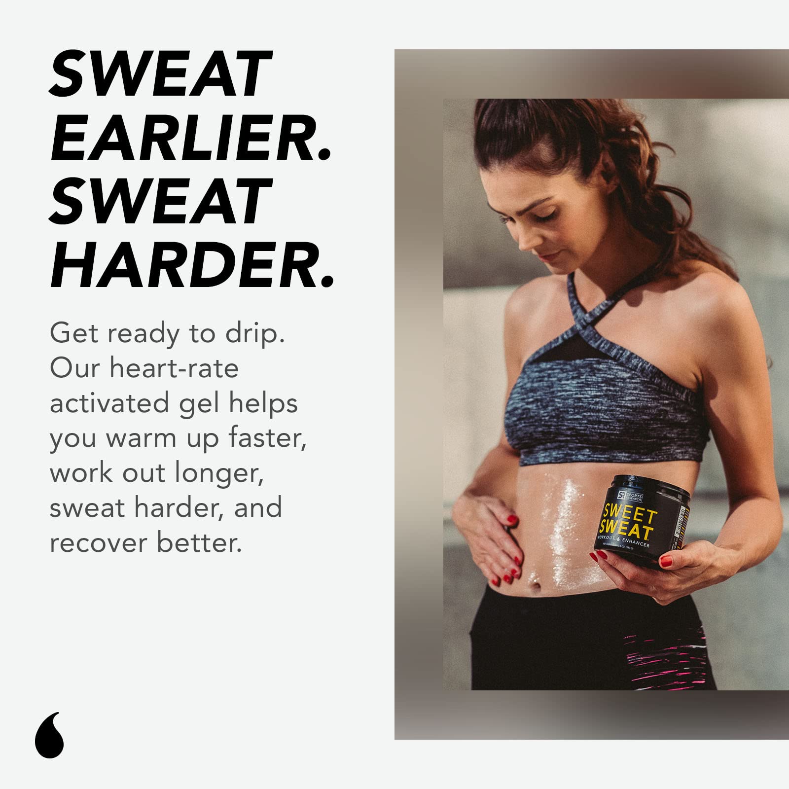 Sweet Sweat 'Workout Enhancer' Gel - Maximize Your Exercise & Sweat Faster - 13.5oz Sports ResearchBuy Supplements Australia