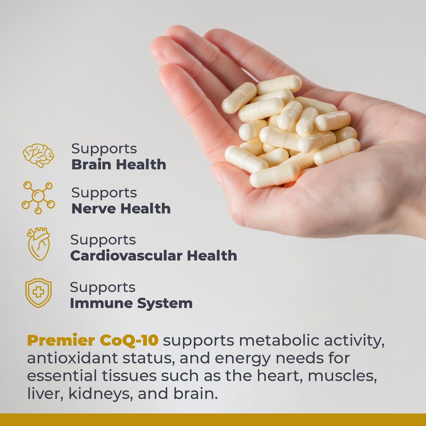 Premier Research Labs CoQ10 - Coenzyme Q10, Co Q 10 Supplement, 100mg Capsules, Ubiquinol Co Enzyme Q-10 with Red Algae & MCT Oil - 60 Vegetarian Capsules Premier Research LabsBuy Supplements Australia