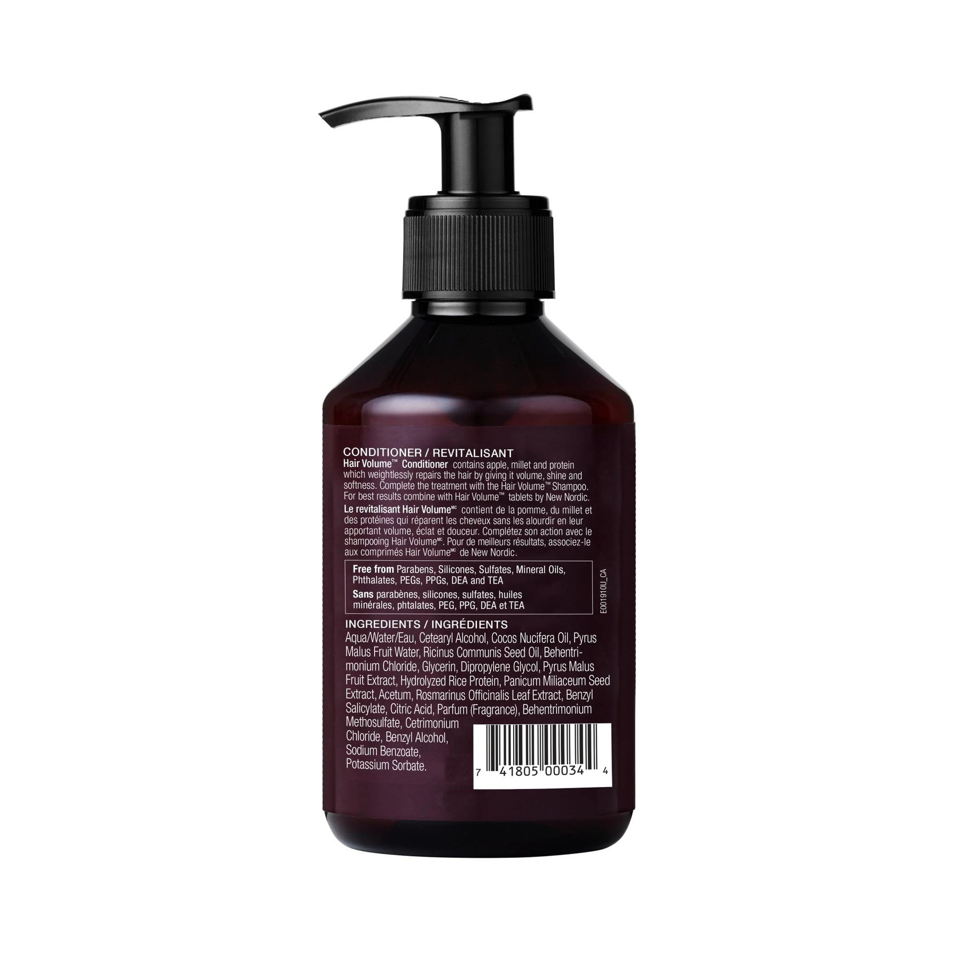 New Nordic Hair Volume Conditioner, Creamy Herbal Recipe to Weightlessly Hydrate, Volumize, Soften & Shine, Vegan, Clean Ingredients, 8.5 Fl Oz NEW NORDICBuy Supplements Australia