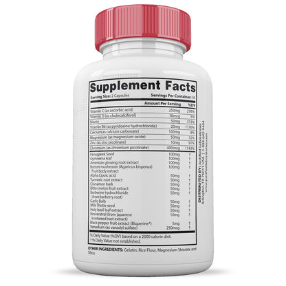 Gluco Renu Extreme 1295MG Glyco Support Pills Advacned Formula Gluo Renew Glycogen Support Formulated with Turmeric Berberine Resveratrol Garlic Bitter Melon Milk Thistle 60 Capsules Justified LaboratoriesBuy Supplements Australia