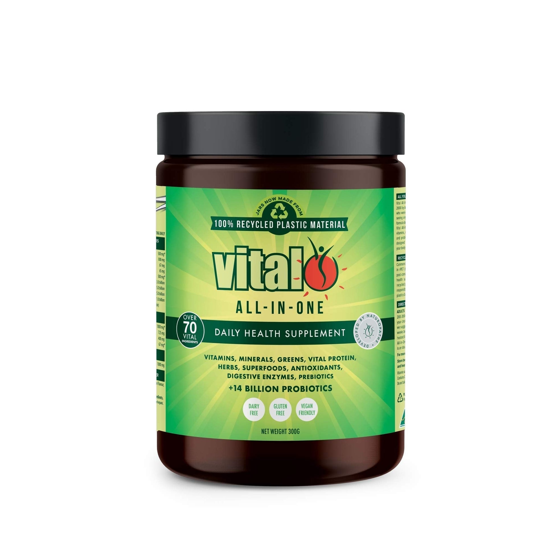 Vital Greens Antioxidant Superfood Powder Natural Multivitamin Formula 300gm / 10.58oz Vital GreensBuy Supplements Australia
