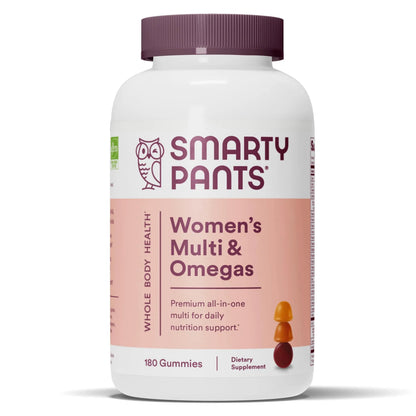 SmartyPants Teen Guy Multivitamin Gummies: Omega 3 Fish Oil (EPA/DHA) & Women's Multivitamin Gummies: Omega 3 Fish Oil (EPA/DHA) SmartyPants