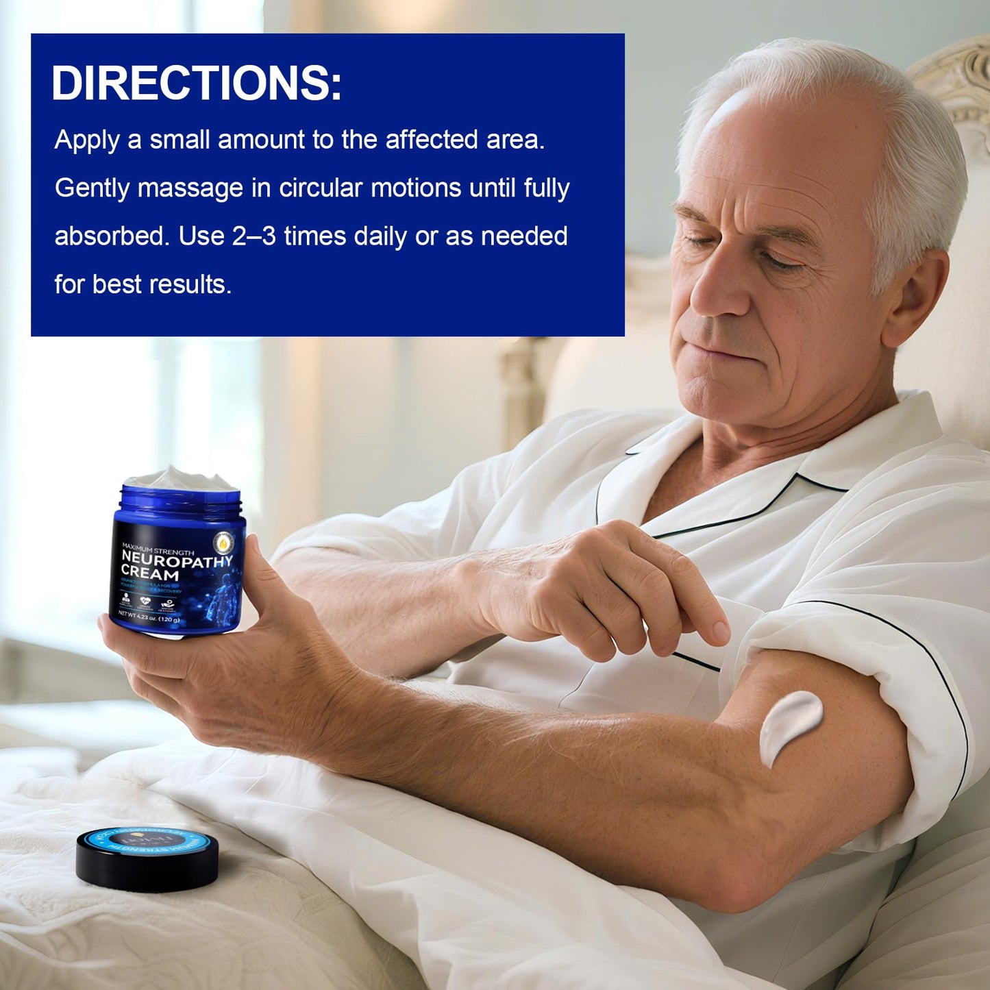 Neuropathy Cream Extra Strength 120g, Neuropathy Nerve Pain Relief Cream Contains Arnica, Vitamin B6 & Lavender, Deep Soothing & Moisturizing Aus HealthcareBuy Supplements Australia