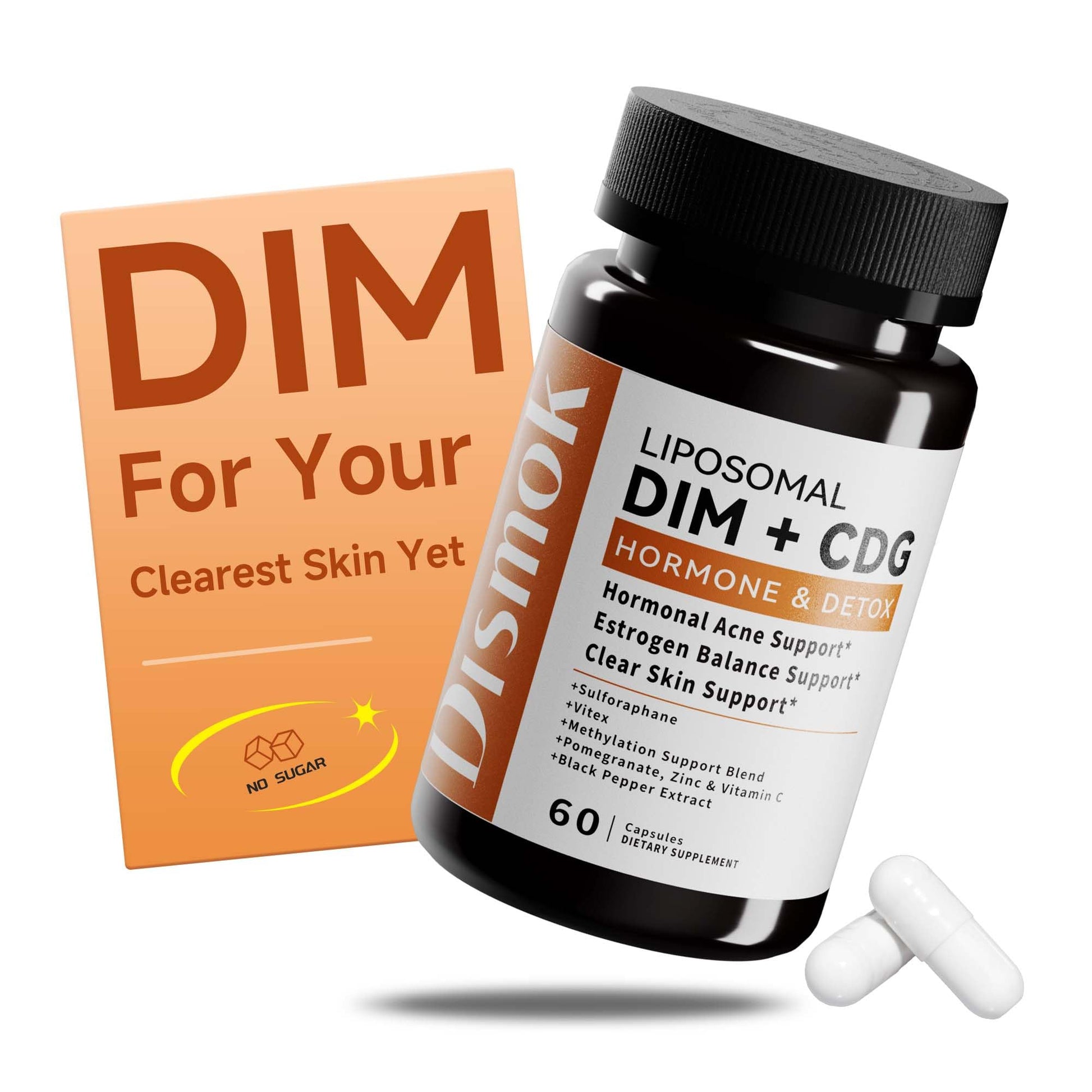 DIM Supplement 400 mg | Advanced Liposomal Multi-Action Complex for Estrogen Balance in Women & Men | Supports Hormonal Acne, Healthy Estrogen Metabolism & Clear Skin | Third-Party Tested DismokBuy Supplements Australia