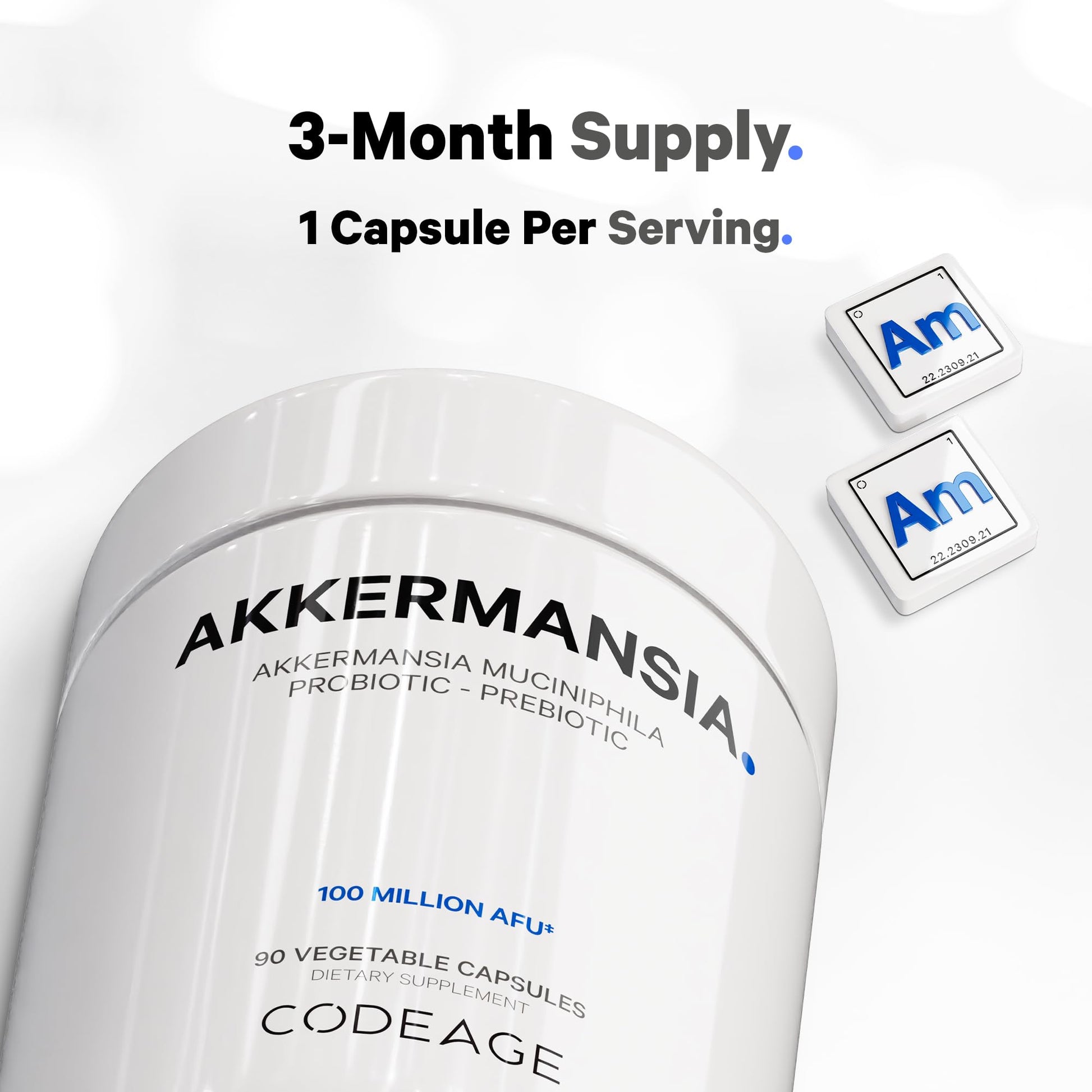 Codeage Akkermansia Muciniphila Probiotic Supplement - 3-Month Supply of Akkermansia CodeageBuy Supplements Australia