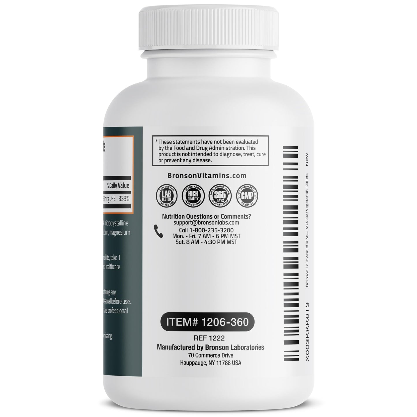 Bronson Folic Acid 800 MCG Supports Prenatal Development, 1 Year Supply, Non-GMO BronsonBuy Supplements Australia