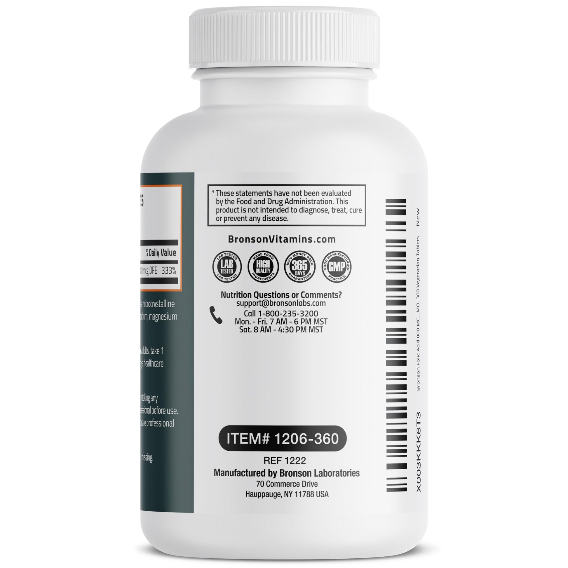 Bronson Folic Acid 800 MCG Supports Prenatal Development, 1 Year Supply, Non-GMO BronsonBuy Supplements Australia