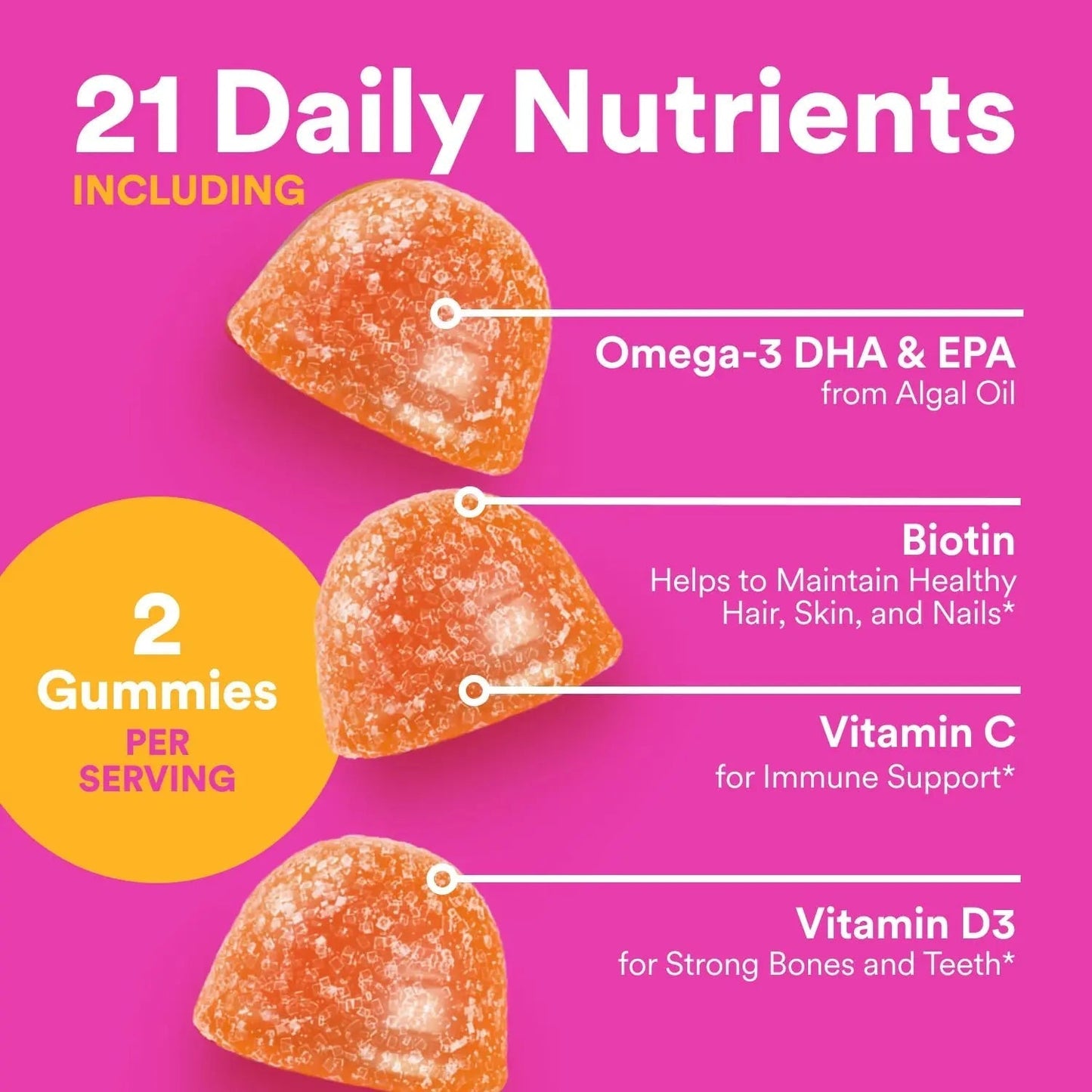 SmartyPants Teen Girl Multivitamin Gummies - Improved Formula: Omega 3 (DHA/EPA), Vitamin C, D3, B12, Vitamin A, K & Zinc SmartyPantsBuy Supplements Australia