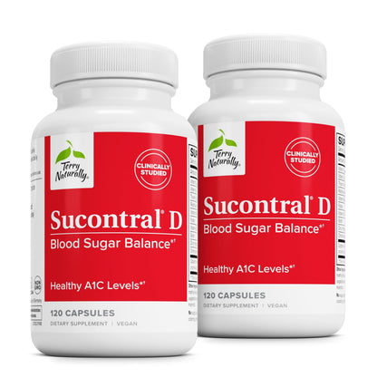 Terry Naturally Sucontral D - B-Complex & Folate Supplement - Carbohydrate Metabolism Support - Vitamin & Mineral Supplement with Zinc & Chromium - 120 Capsules (Pack of 2) Terry NaturallyBuy Supplements Australia