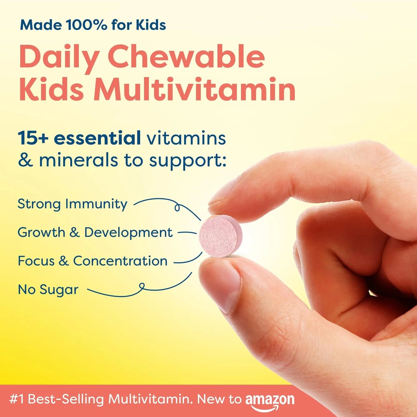HIYA Kids Multivitamin Tablets – 15+ Essential Vitamins & Minerals with Fruits & Veggies for Ages 2+, Supports Growth HIYABuy Supplements Australia