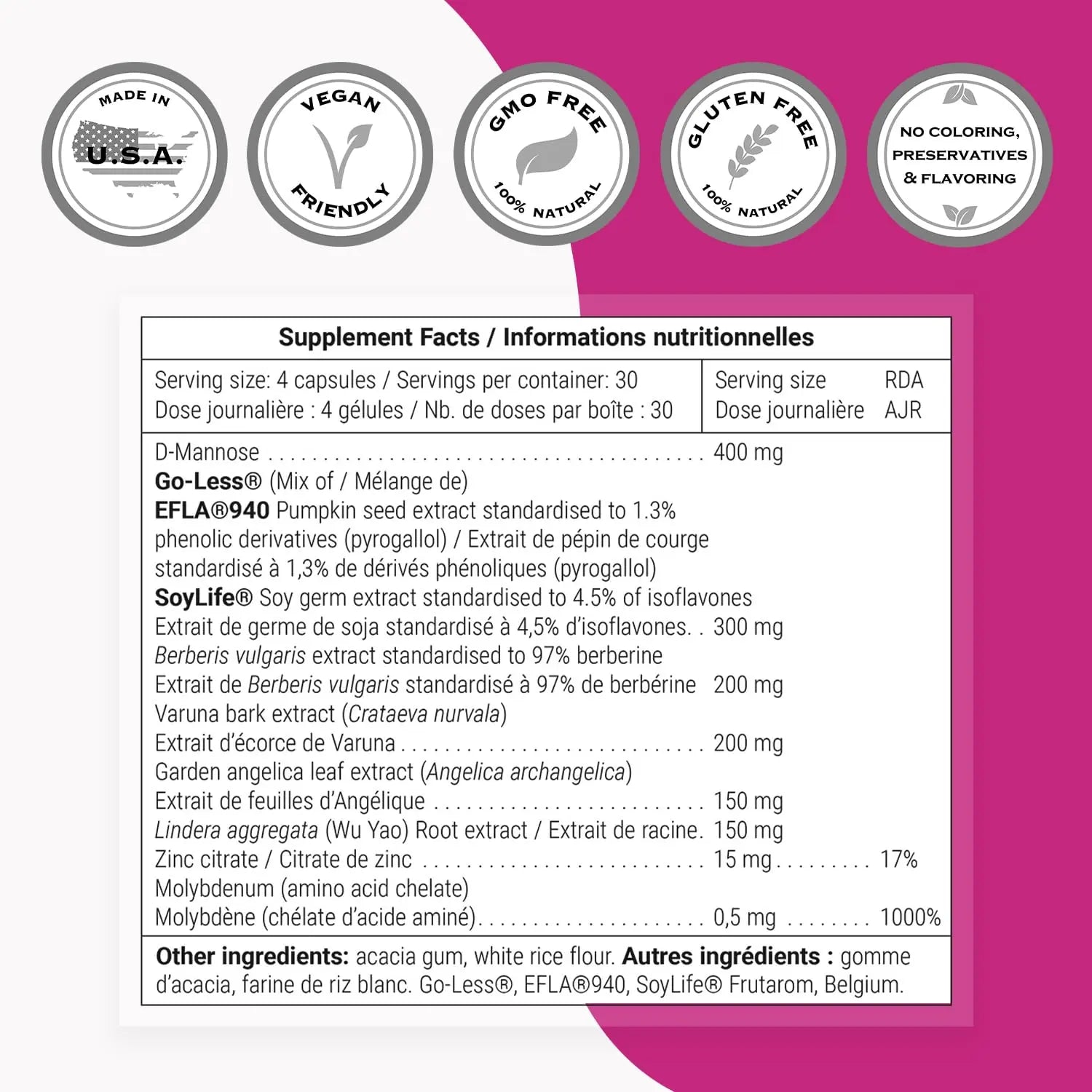 SuperSmart Complete Uricare (Patented & High Strength) - D-mannose, Go Less Pumpkin Seed, Varuna Bark - for Women & Men | Non-GMO & Gluten Free - 120 Vegetarian Capsules SupersmartBuy Supplements Australia