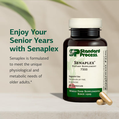 Standard Process Senaplex - Nervous System Support with Niacin, Vitamin B12 & B6 - Supports Brain Health & Cellular Health - Offers Antioxidant Activity - Non-Dairy - 90 Capsules (45 Servings) Standard Process Inc.Buy Supplements Australia