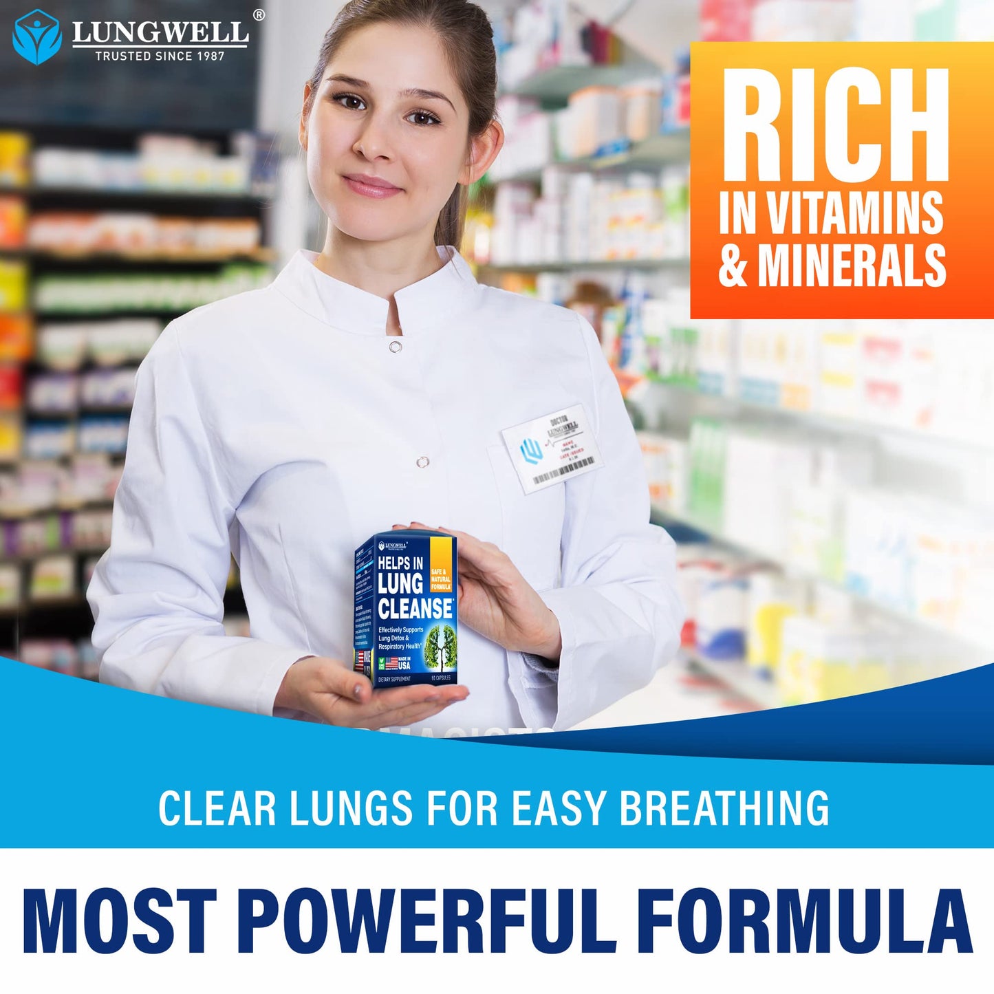 LUNGWELL Quit Smoking Aid - Made in USA - Helps to Clear Lungs & Stop LUNGWELLBuy Supplements Australia