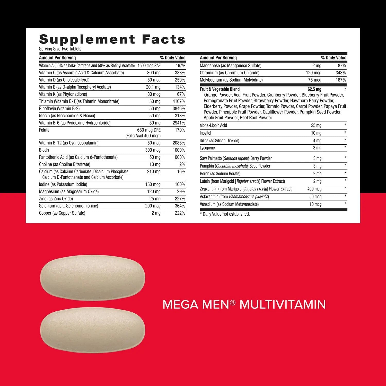 GNC Mega Men Performance and Vitality Vitapak Program, Convenient Complete Nutrition, 5 Products in 1 Packet, Circulation GNCBuy Supplements Australia