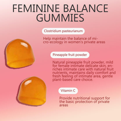 YFDSRF Feminine Balance Probiotic Gummies for Women - with Hawaiian Pineapple, pH Balance Support, Healthy Odor & Flora, Vaginal & Immune Health, Vegan Dietary Supplement - 60 Gummies (1) YFDSRFBuy Supplements Australia