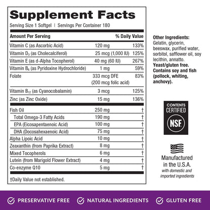 EyePromise Restore Supplement - 180 Softgel Capsules Containing Lutein EyePromiseBuy Supplements Australia