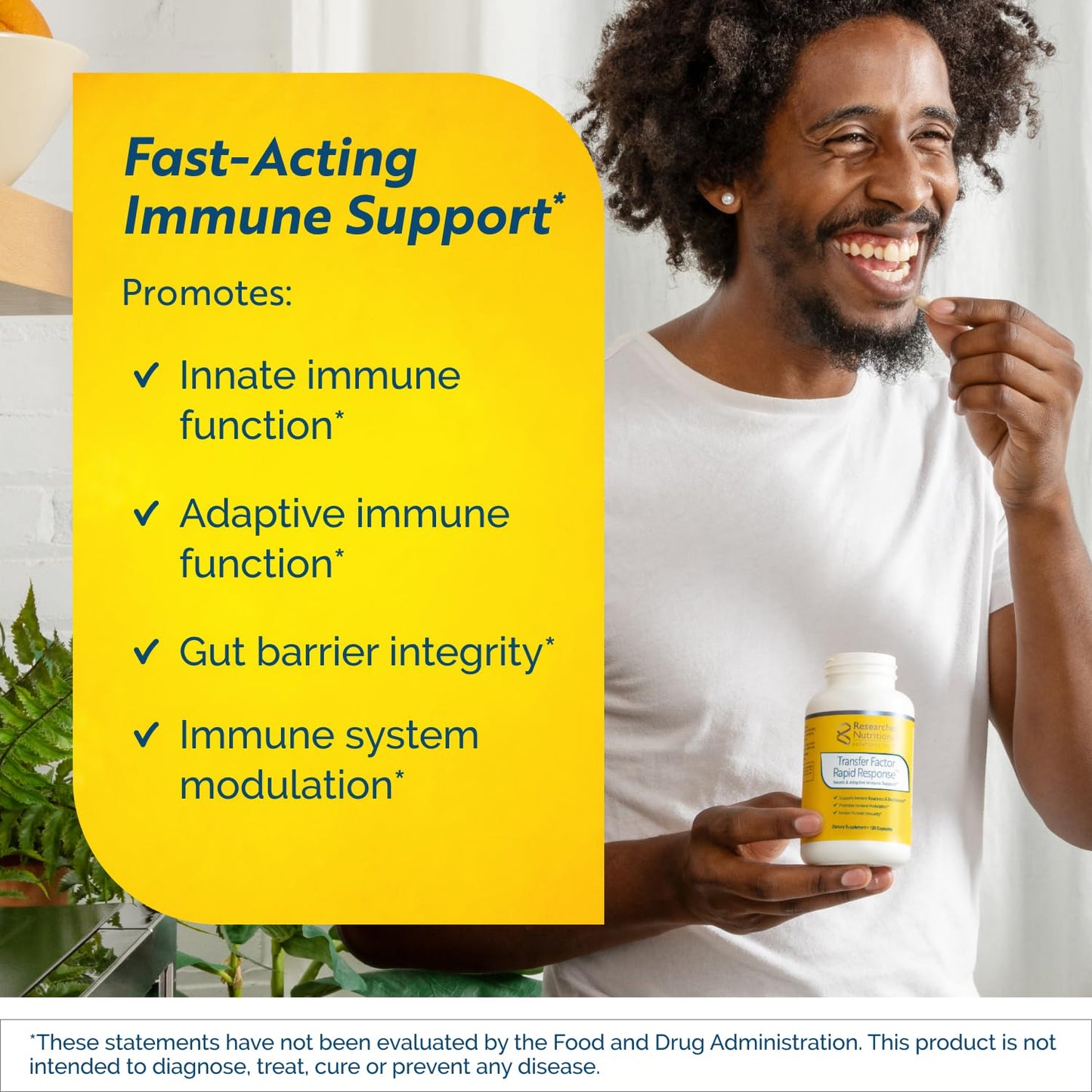 Researched Nutritionals Transfer Factor Rapid Response Immune Support Supplement - Colostrum Blend with Beta Glucan, IP-6 & Lactoferrin, Fast-Acting Innate & Adaptive Immune Modulation (120 Capsules) Researched NutritionalsBuy Supplements Australia