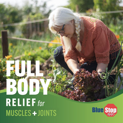 Blue Stop Max Applicator: Fast-Acting Massage Applicator for Sports Cream, Elbow Relief, Performance Roll On for Muscle & Joint Soreness - Convenient Relief for Active Individuals, 1 Pack of 3.4 Oz Blue Stop MaxBuy Supplements Australia
